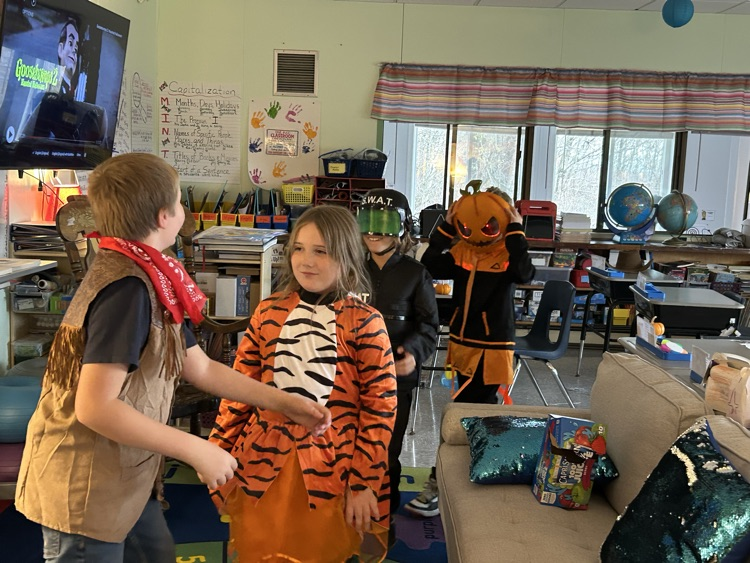 Parade through the school