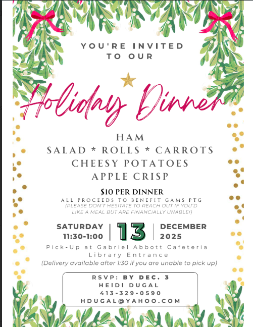 Holiday Dinner!  Ham, Salad, Rolls, Carrots, Cheesy Potatoes and Apple Crisp!