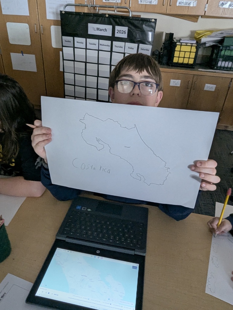 cultural study - map or Costa Rica