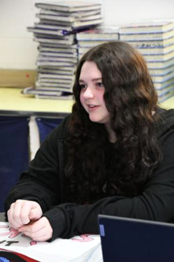 clarksburg student speaking about her letter