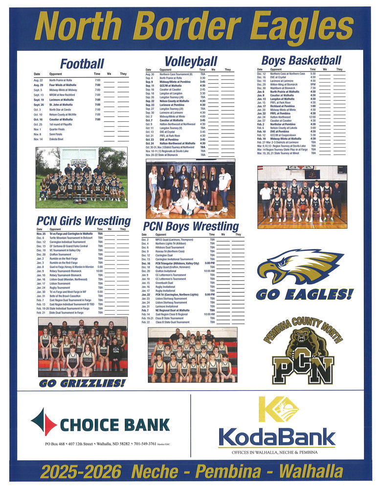 Eagles Sports Schedules