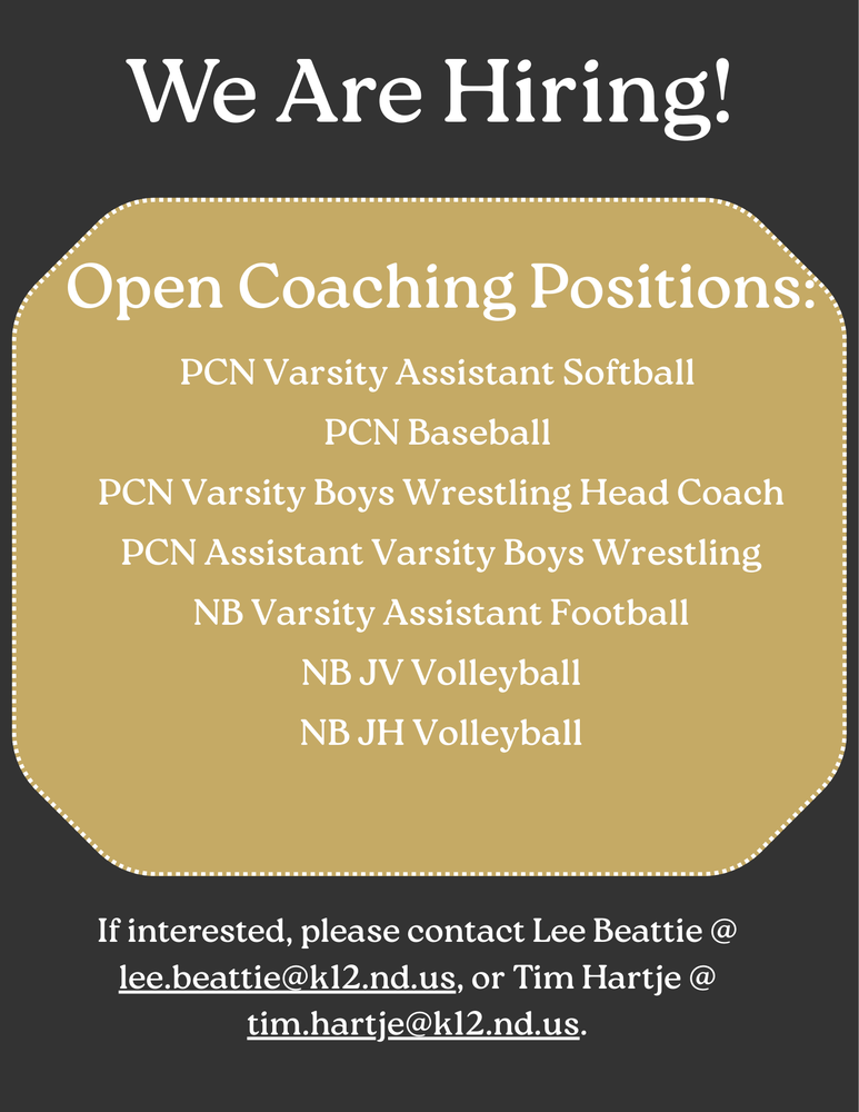 Open Coaching Positions
