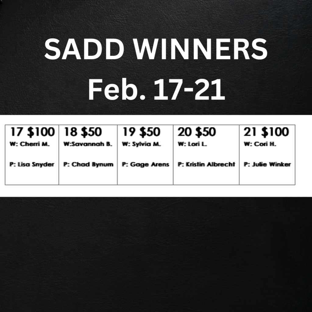 sadd winners feb 17