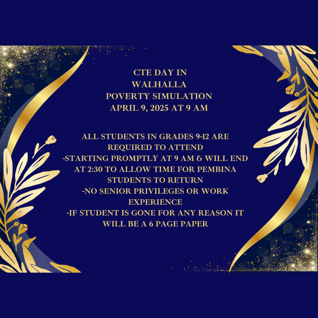 REMINDER: Our 9-12 CTE day is coming up!