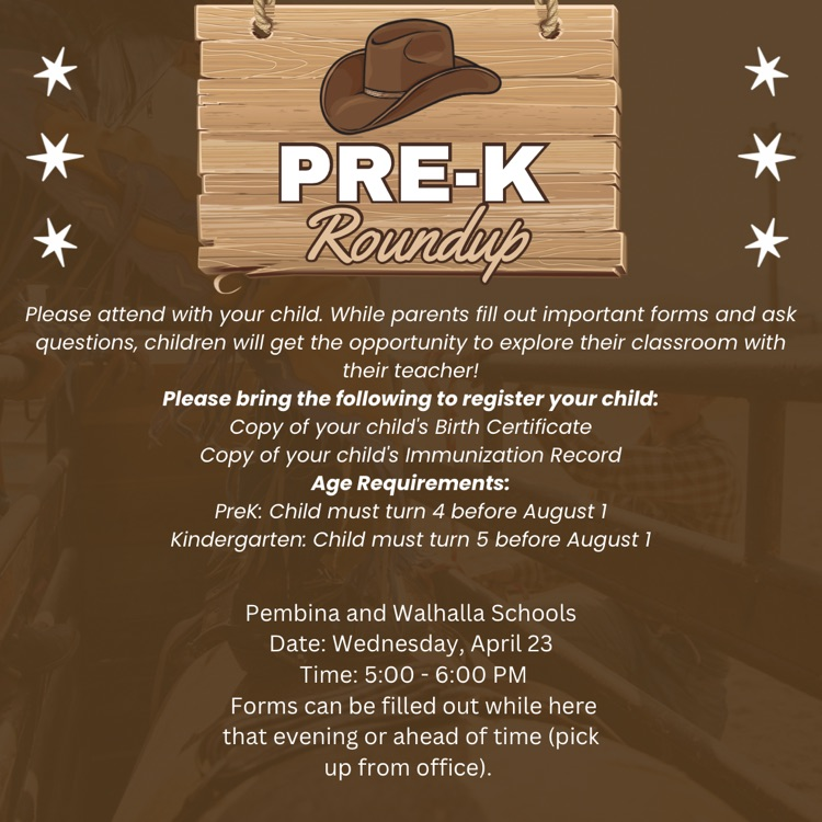 Reminder: PreK roundup is Wed. Apr. 23!
