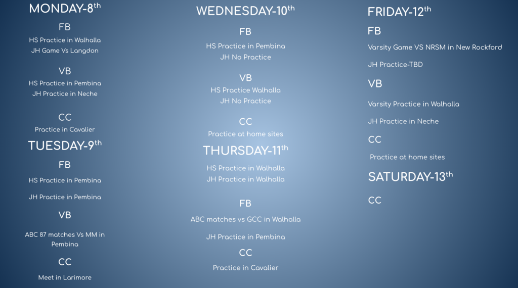 Weekly Events