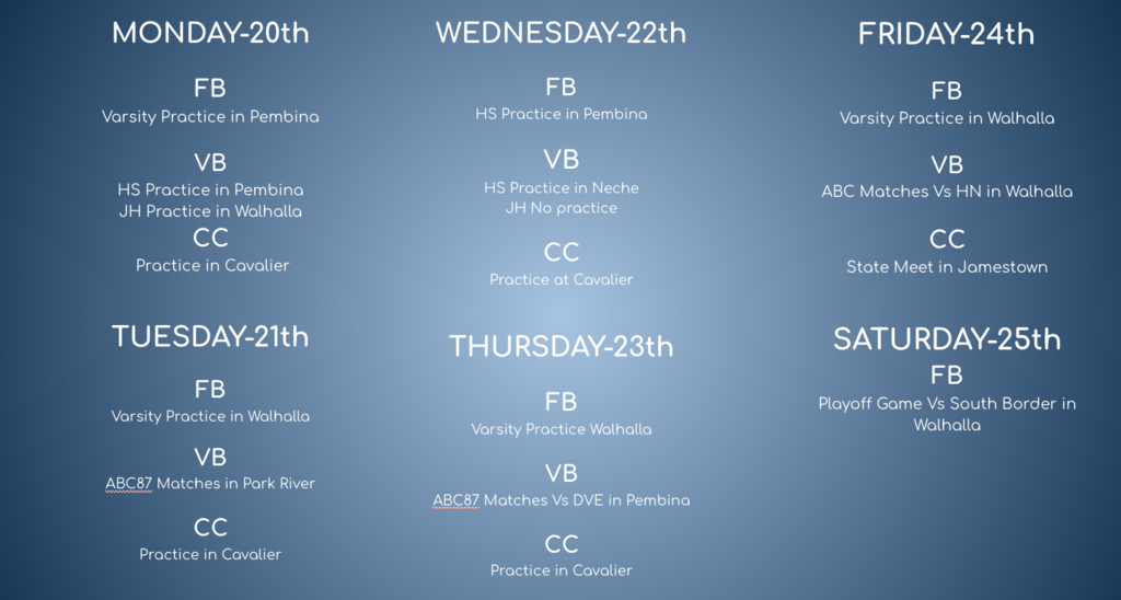 Weekly Events