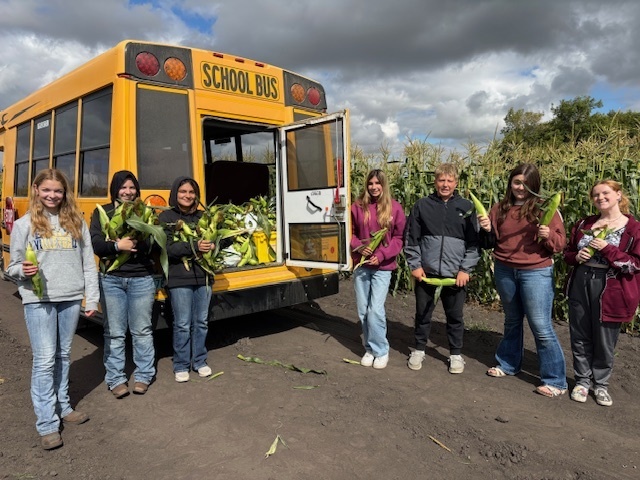 Walhalla FACS class picked corn.