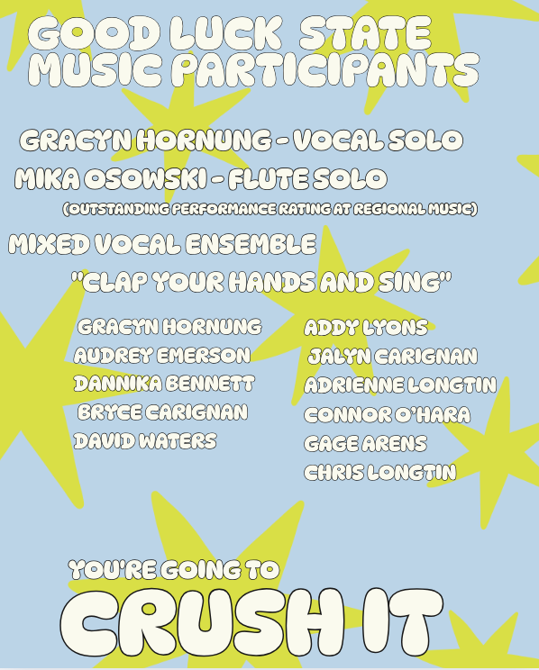 good luck at state music