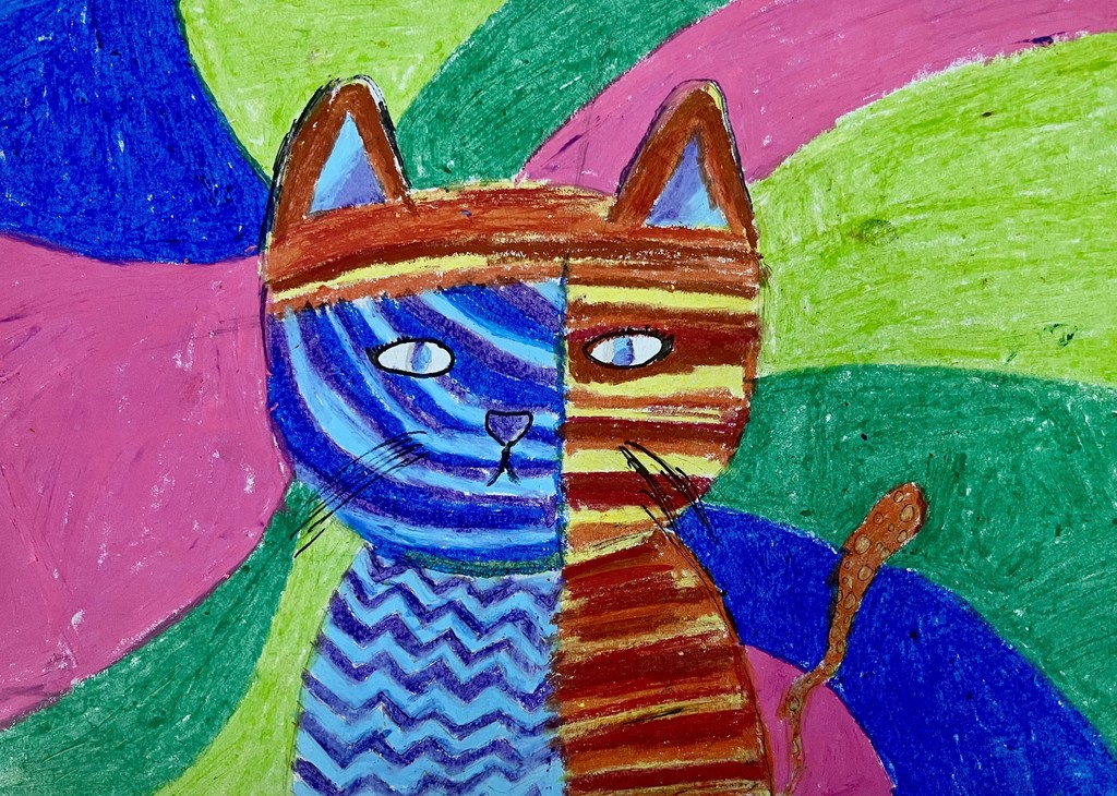 Geometric Animal drawing