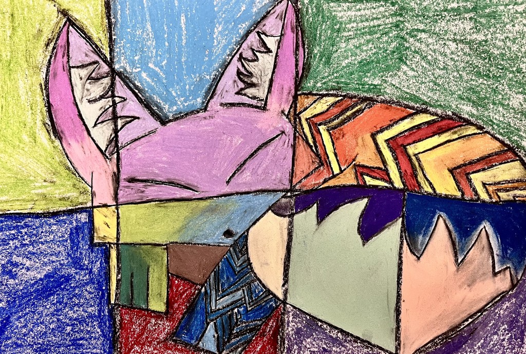 Geometric Animal drawing