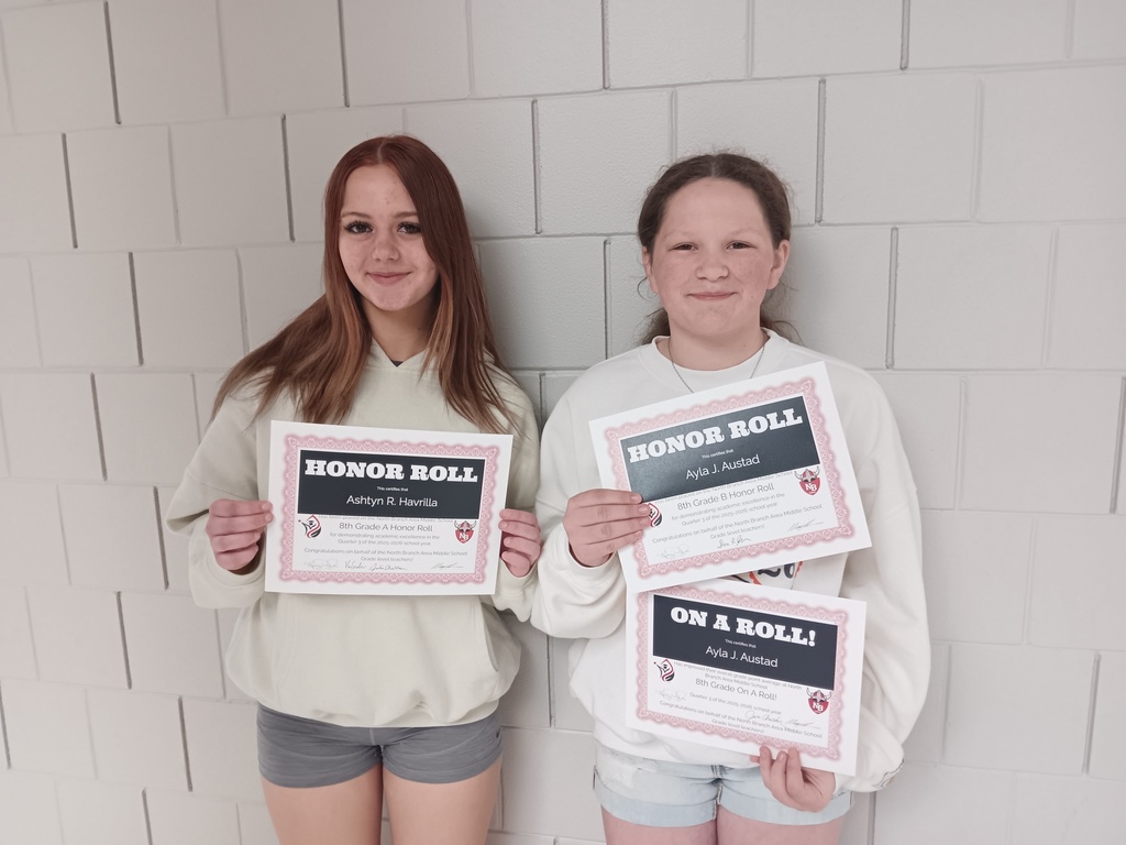 8th grade honor roll