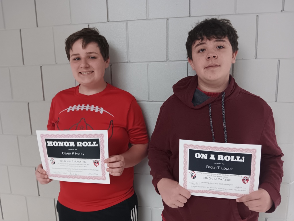 8th grade honor roll