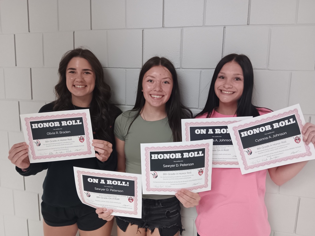8th grade honor roll