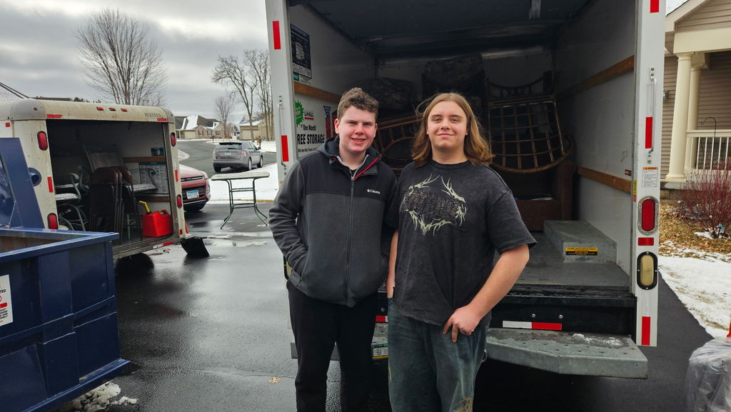Viking football helping out