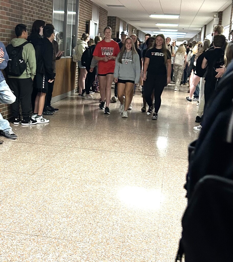 walking pep rally