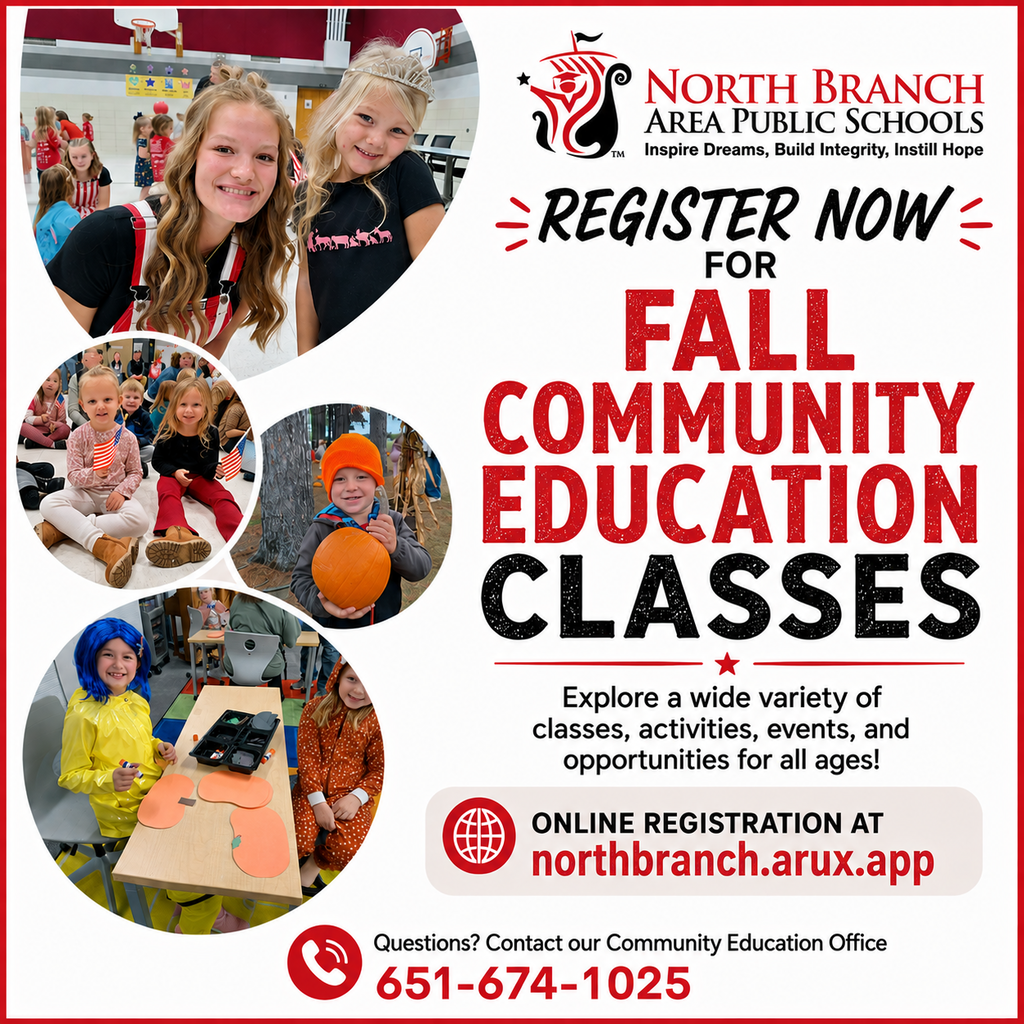 Fall Community Ed Classes are Live!