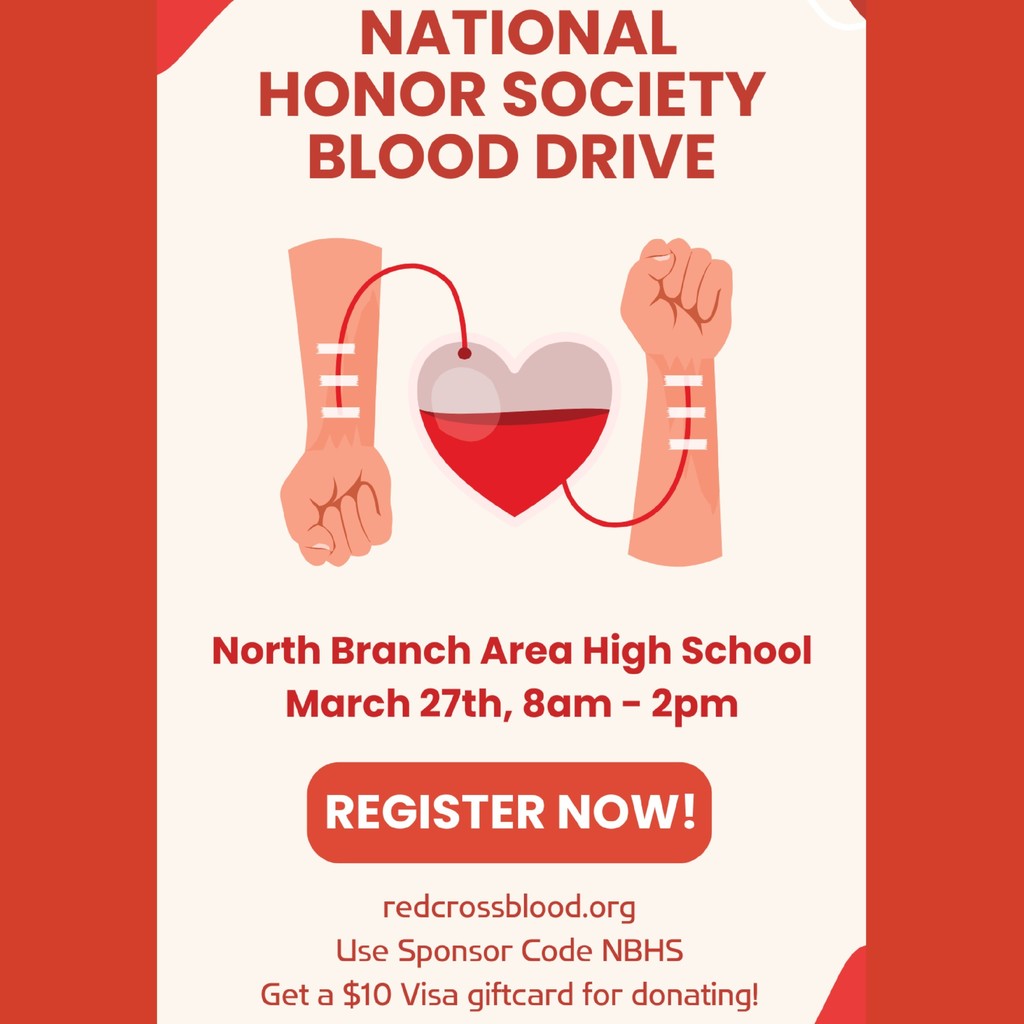 NHS blood drive flier