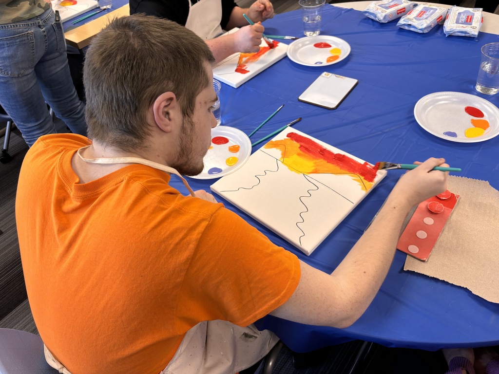 LWC students painting