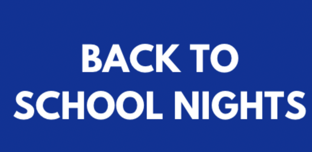 Back to School Nights