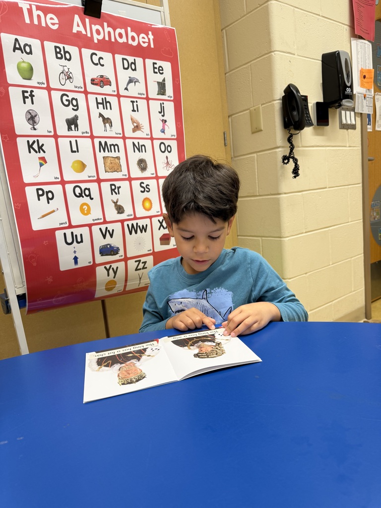 Student practicing reading