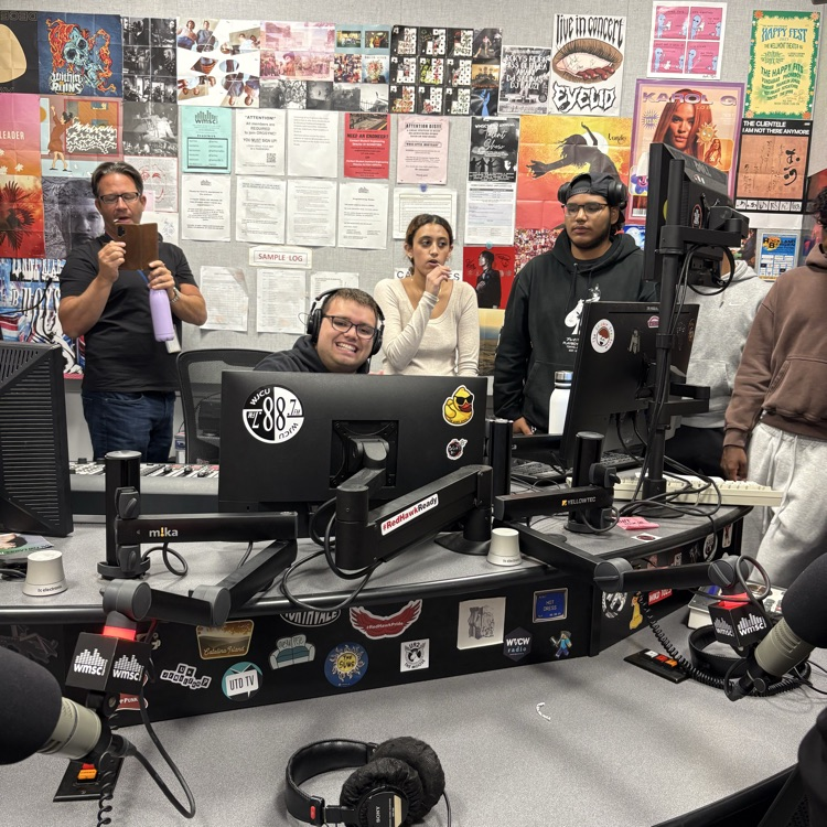on air with Dan ( MSU student DJ)