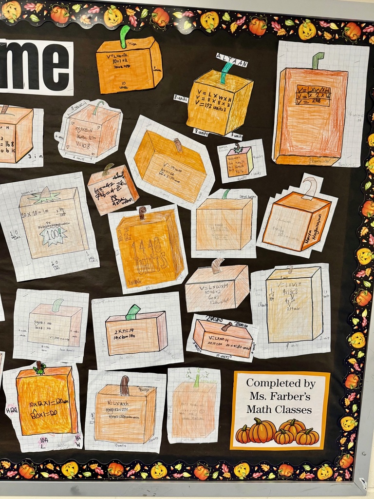 Volume of Rectangular Prism Pumpkins