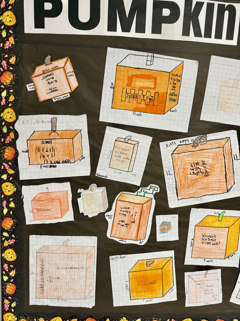 Volume of Rectangular Prism Pumpkins