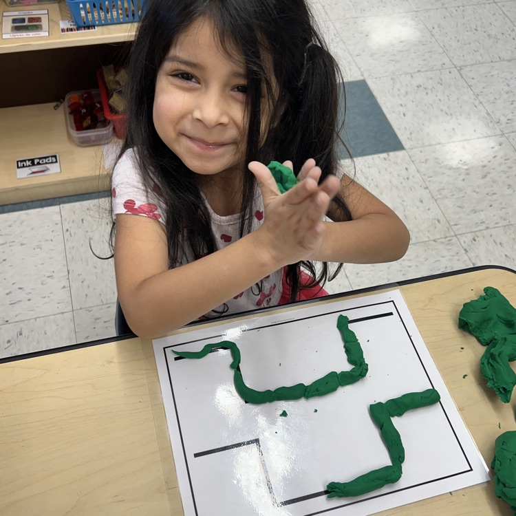 Playdough Lines! 