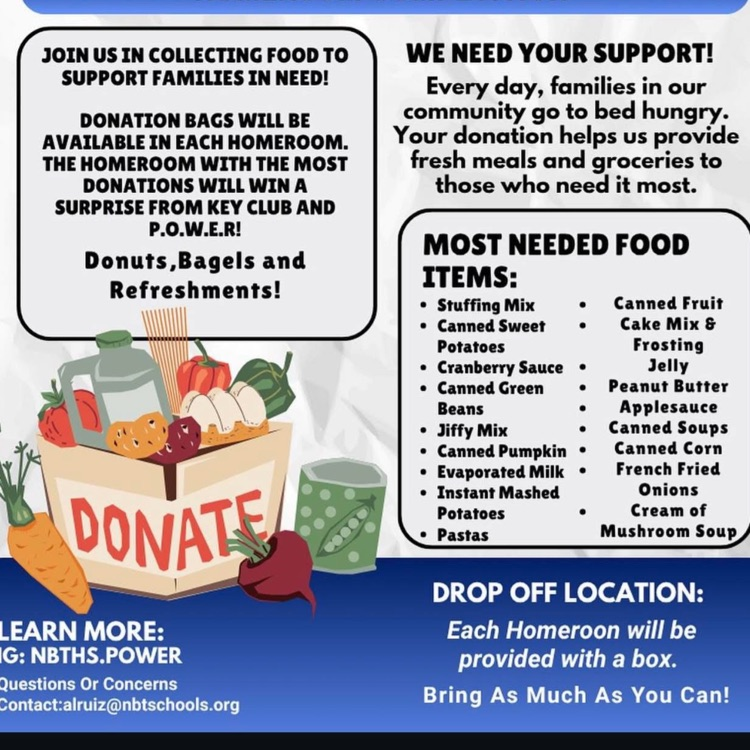 food drive flyer