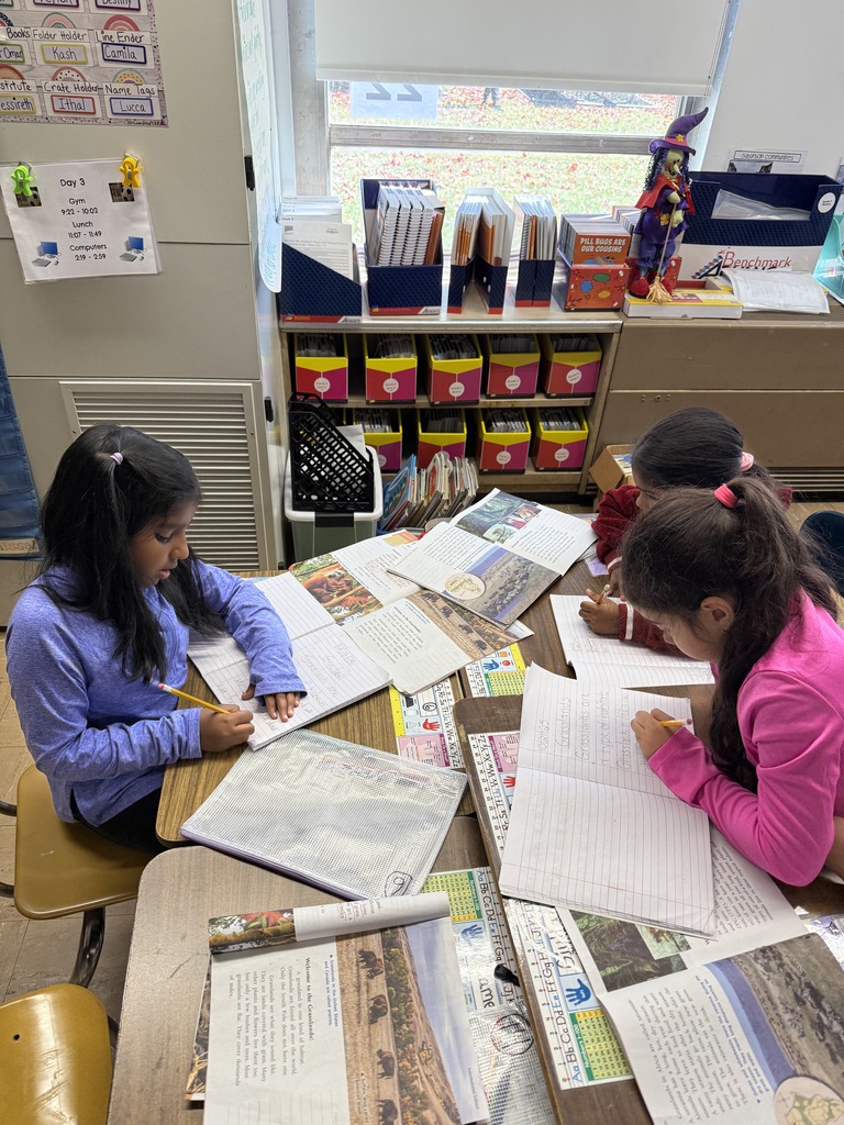 Second graders hard at work!