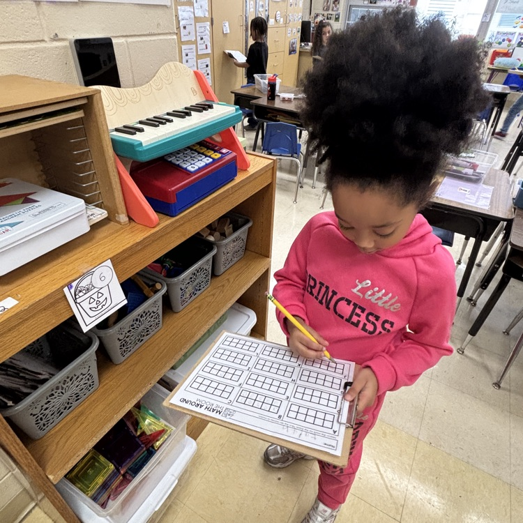 Number and ten frame write the room!