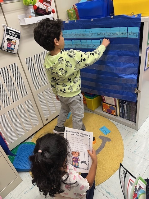  listening to and sequencing nursery rhymes