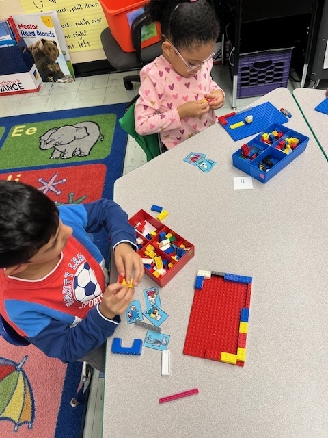story Legos to make a setting & use characters to tell our stories