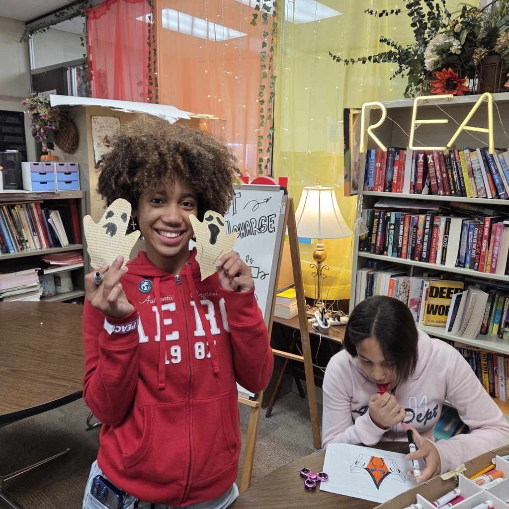 My students got crafty and turned Room 610 into a haunted hub of imagination and creativity!