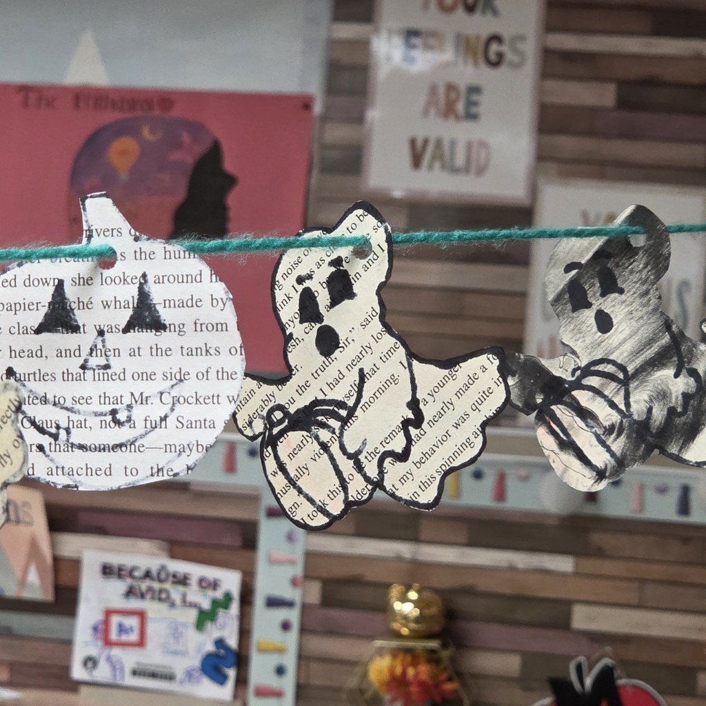 My students got crafty and turned Room 610 into a haunted hub of imagination and creativity!