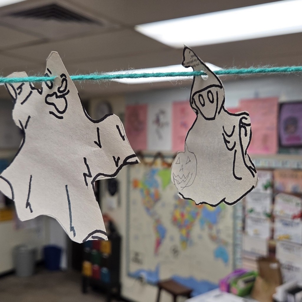 My students got crafty and turned Room 610 into a haunted hub of imagination and creativity!