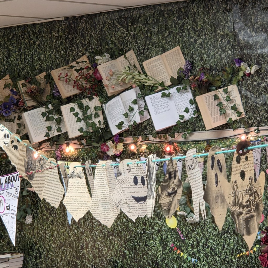 My students got crafty and turned Room 610 into a haunted hub of imagination and creativity!