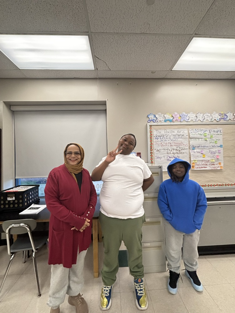 Students and staff wore red, white, and blue for Veterans Day!