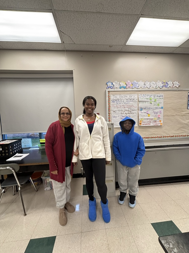 Students and staff wore red, white, and blue for Veterans Day!