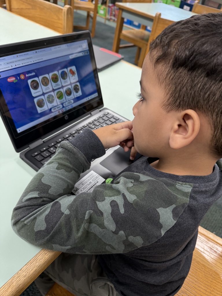 Student uses PebbleGo