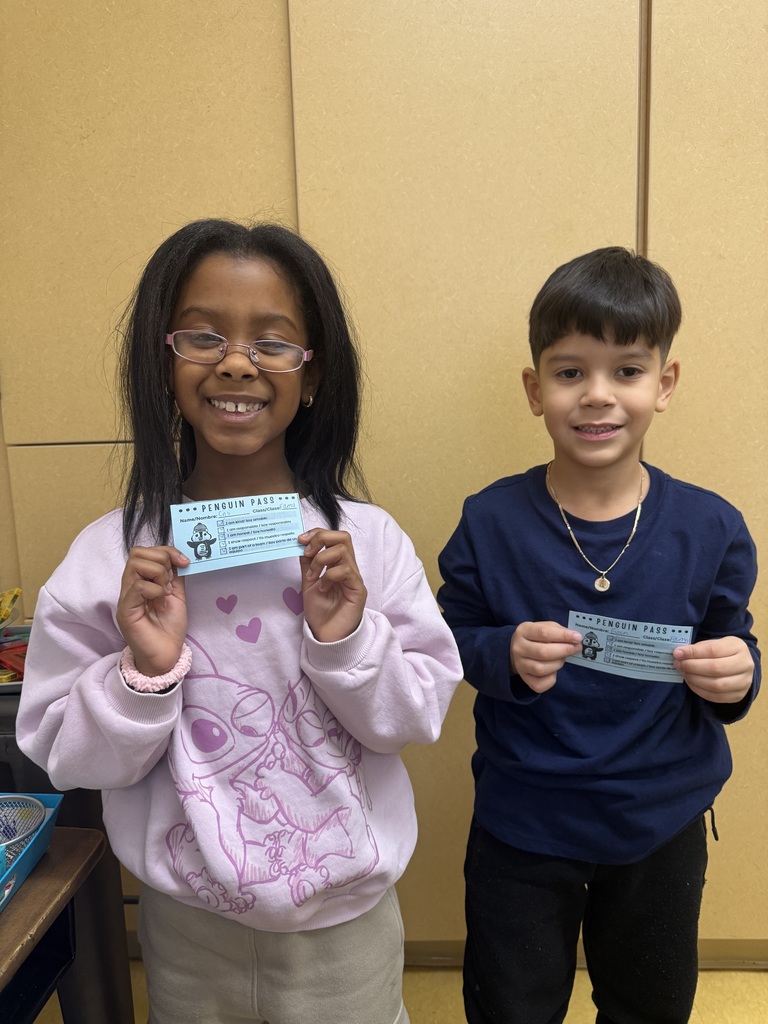 earned Parsons Penguin Passes today!  Great work being kind and helpful during Mrs. Fama's Reading Group!