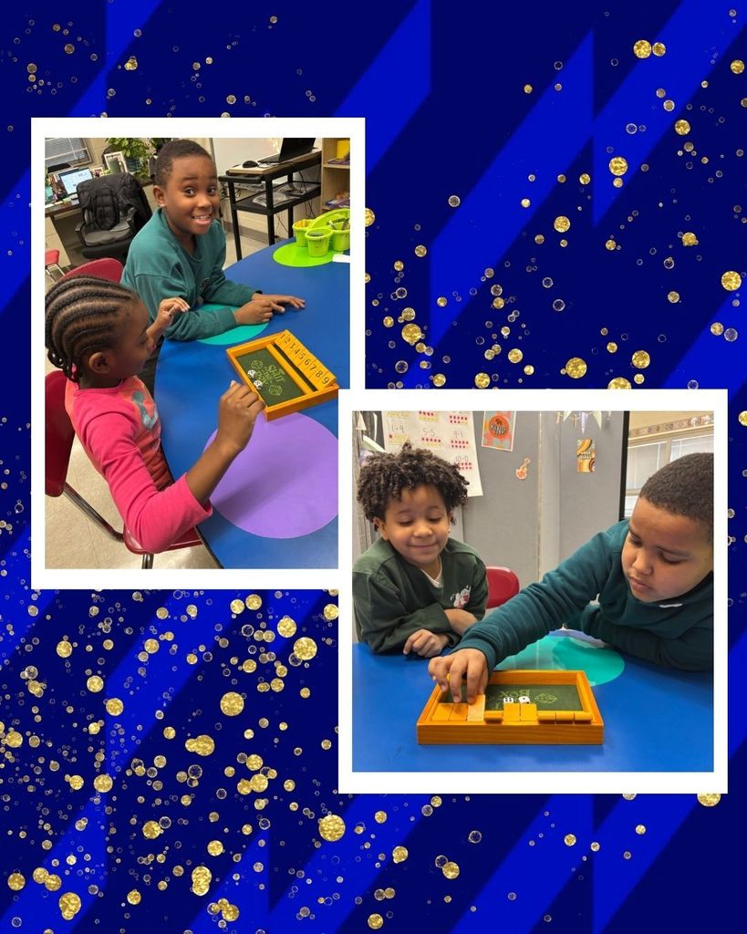 Students playing a math game