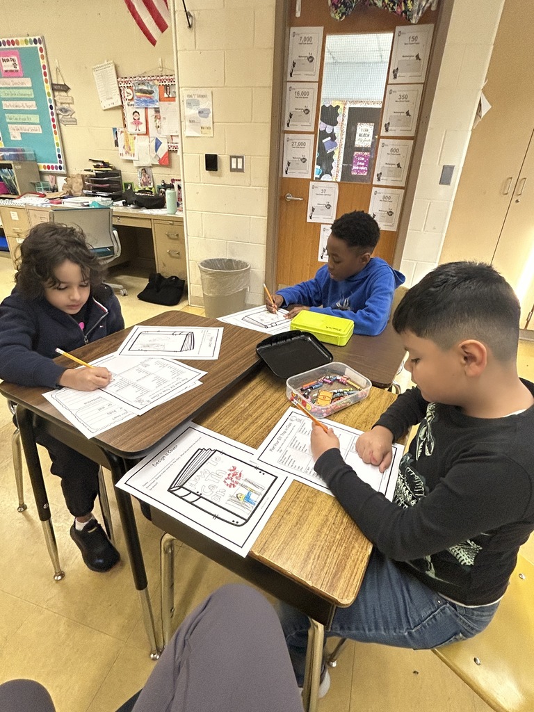 Students are using writing tools to draw an Elf trap