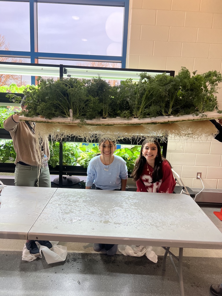 Roots of growing produce