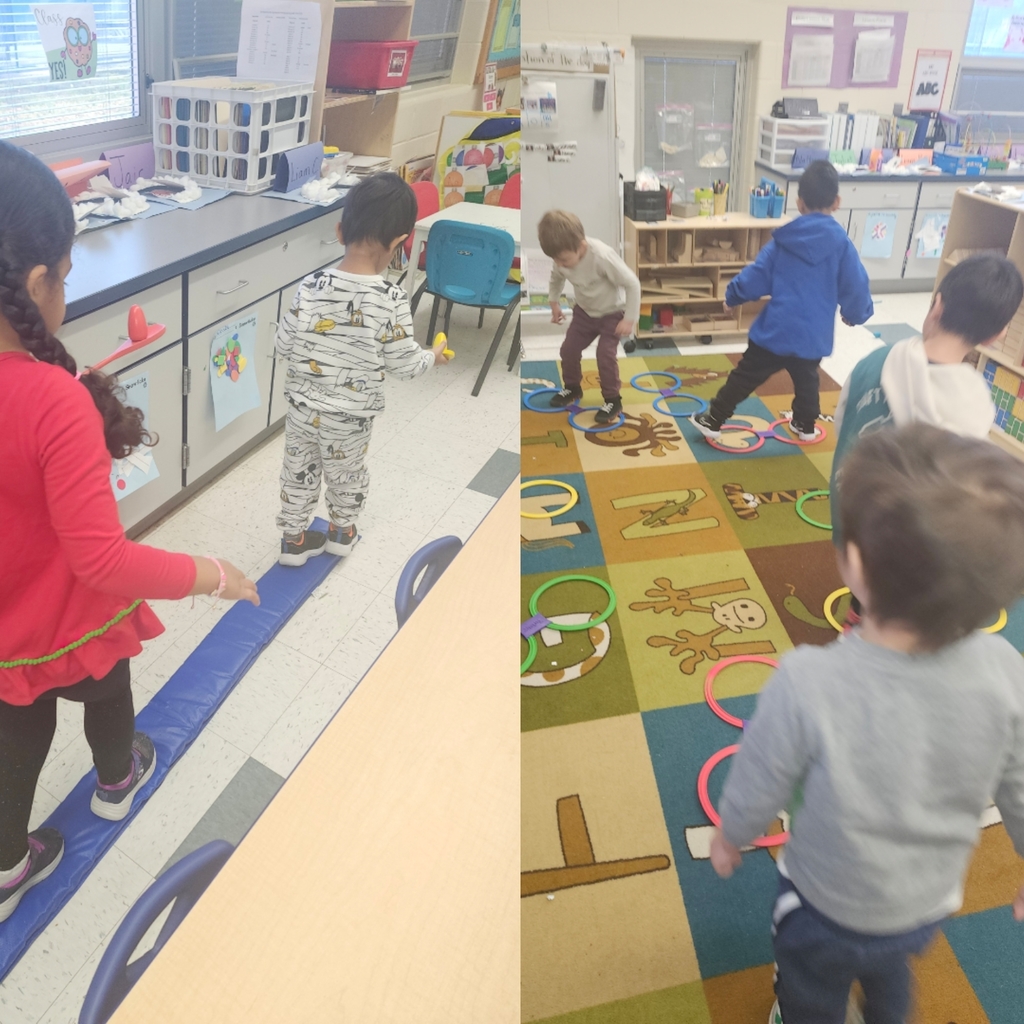 Egg spoon balance & double Hopscotch