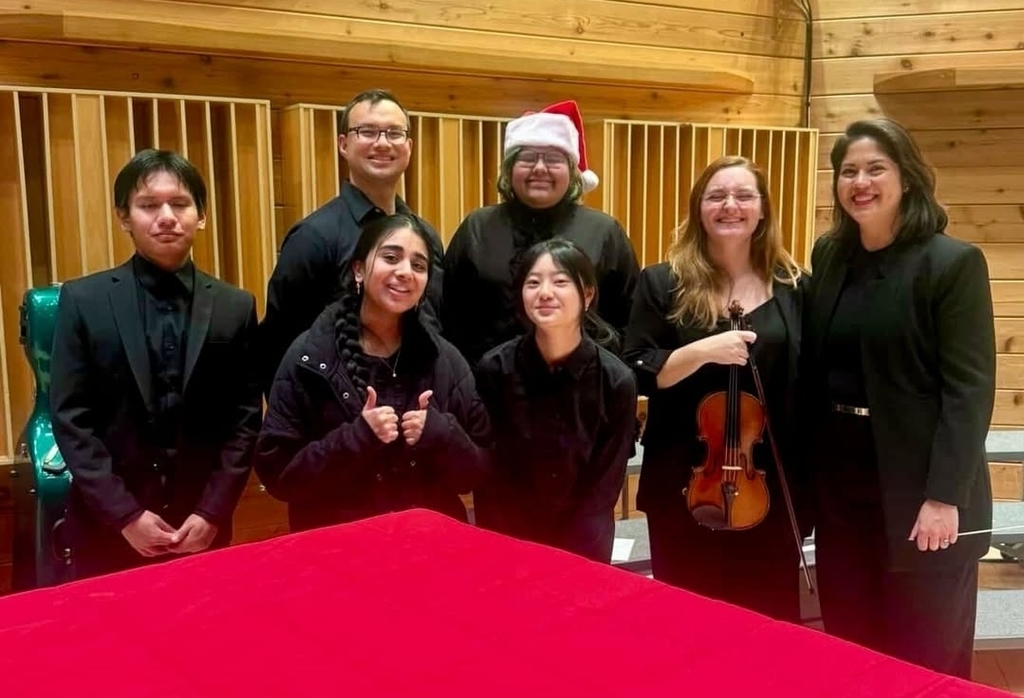 NBTHS students with Mr. Ford, Dr. Baumanis, and NBTHS alum.