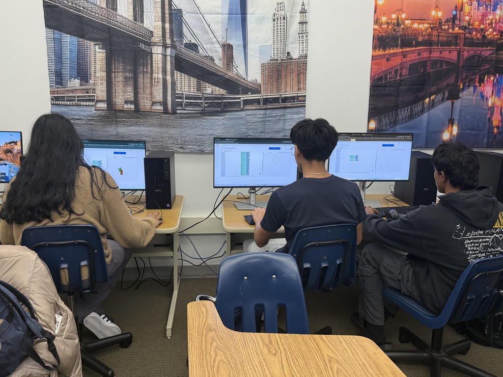 In Ms. Purohit's Computer Science Class, kids are busy coding Christmas tree using trinket platform. 