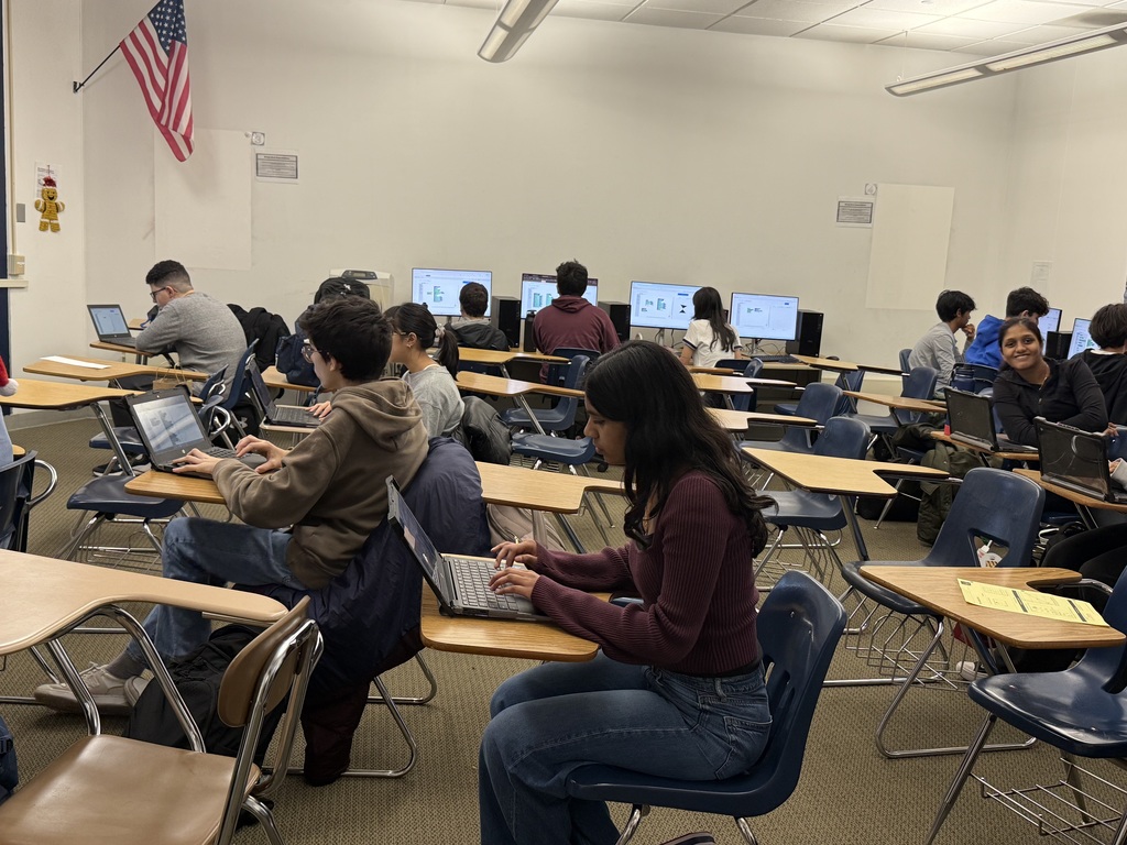 In Ms. Purohit's Computer Science Class, kids are busy coding Christmas tree using trinket platform. 
