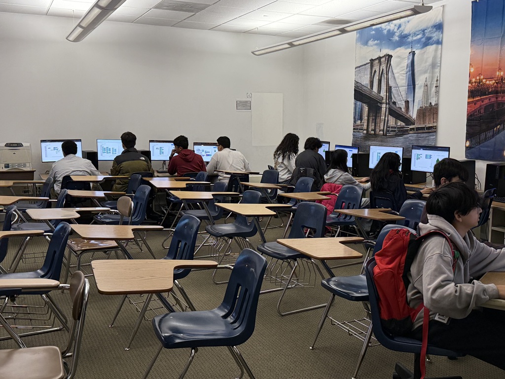 In Ms. Purohit's Computer Science Class, kids are busy coding Christmas tree using trinket platform. 